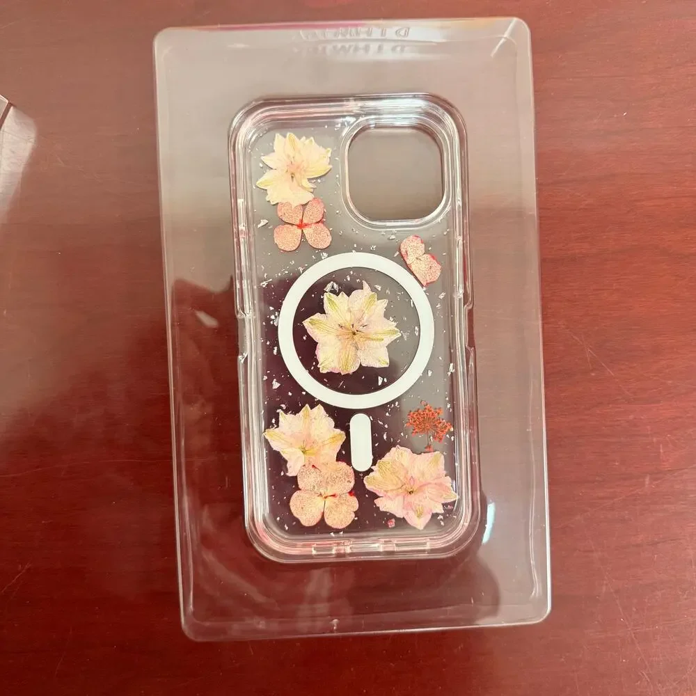 Floral iPhone 14/15 Case (NEW - opened box but unused)